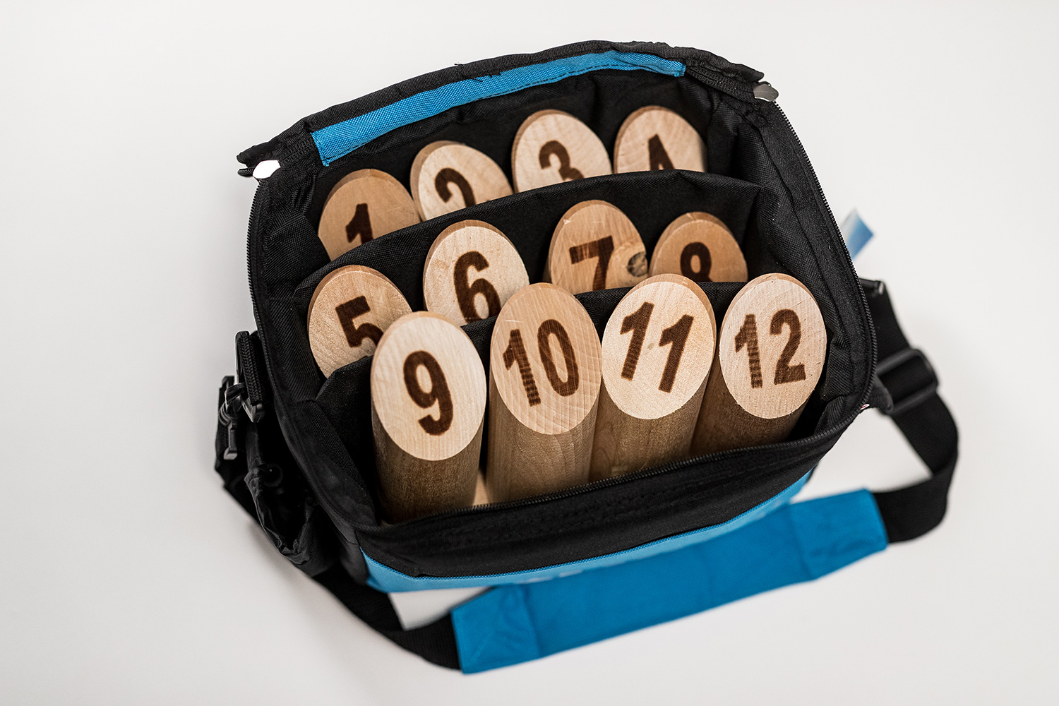 Mölkky® Spiel - Weltmeisterschaft Edition mit Tasche