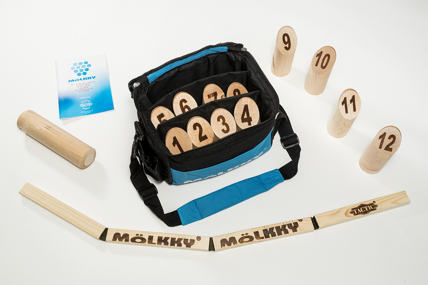 Mölkky® Spiel - Weltmeisterschaft Edition mit Tasche